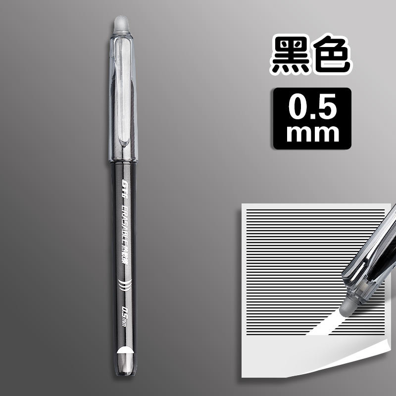 Deli borrable Gel Pen estudiante de la escuela primaria grado especial tres pluma borrable al por mayor recarga de cristal azul negro pluma borrable