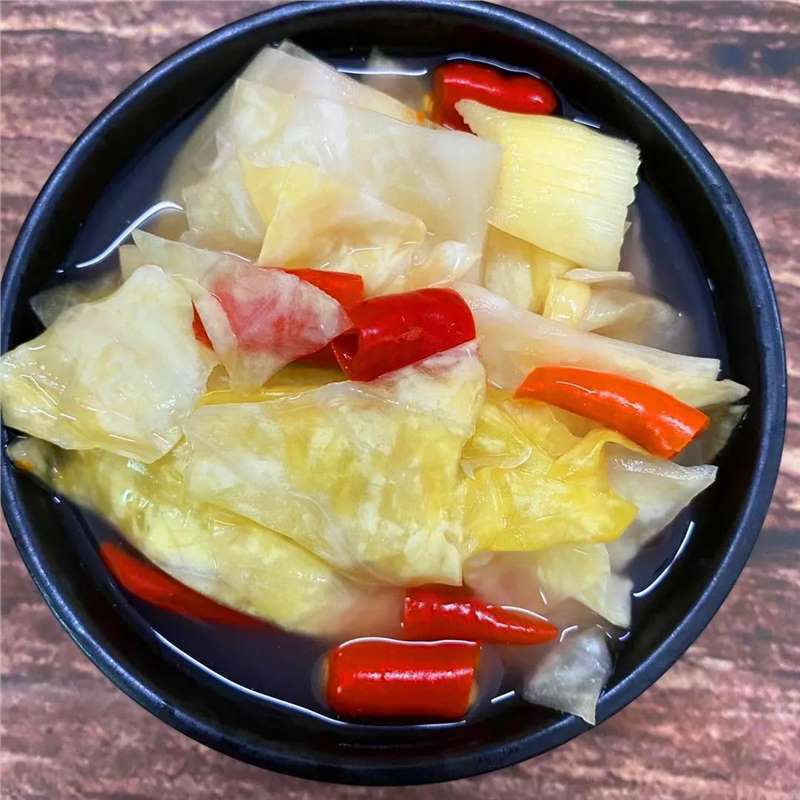 酸辣泡菜包菜酸甜脆口下饭开胃菜卷心菜凉拌菜罐装非四川农家泡菜|undefined