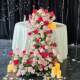 Waterfall Table Flower Birthday Artificial Flower Wedding Decoration Finished Product Decorative Floral Art Live Wedding Welcome Artificial Flower Waterfall Flower