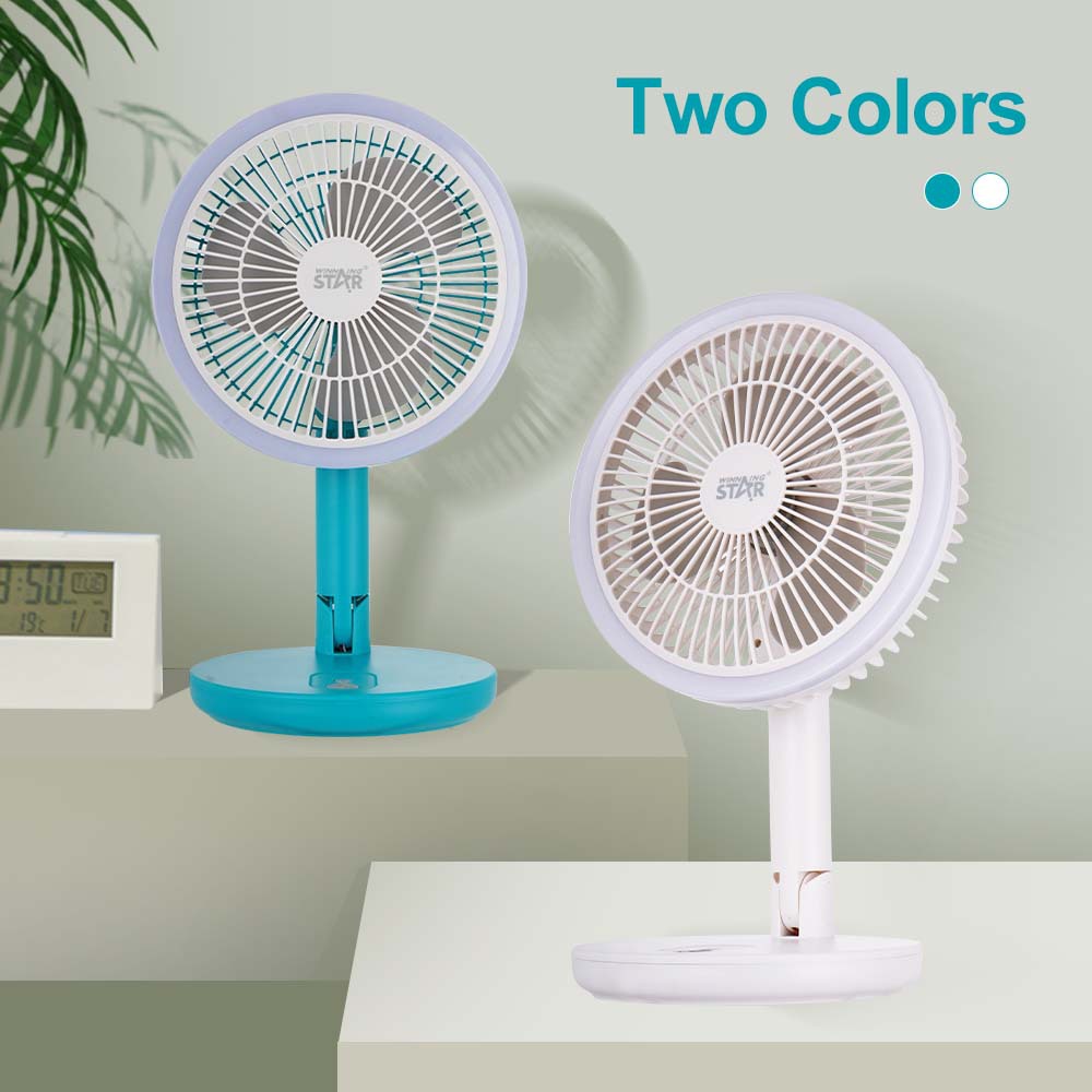 Winning star transfronterizo de 8 pulgadas Sanye Type-C/USB pequeño y fácil de transportar ventilador eléctrico de escritorio de alta rotación