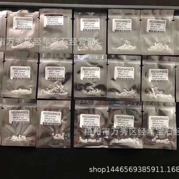 Wuzhou Manufacturer Artificial Moissanite 0.8Mm-3.0Mm Small Crushed Stones for Filling Gaps, Loose Stones Wholesale in Stock