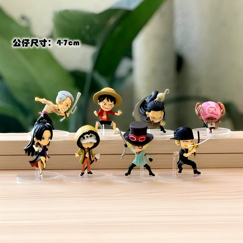 One Piece theatrical version 8 hand model Лuffy Чоппер Zoro кукла украшение мультфильм анимационная игрушка blind box