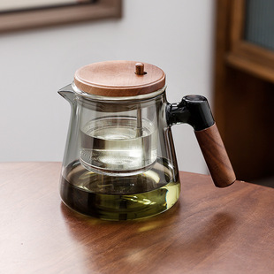Elegant Cup Teapot 2025 New Model Household One-Button Tea-Water Separation Glass Inner Liner Japanese Kung Fu Tea Set