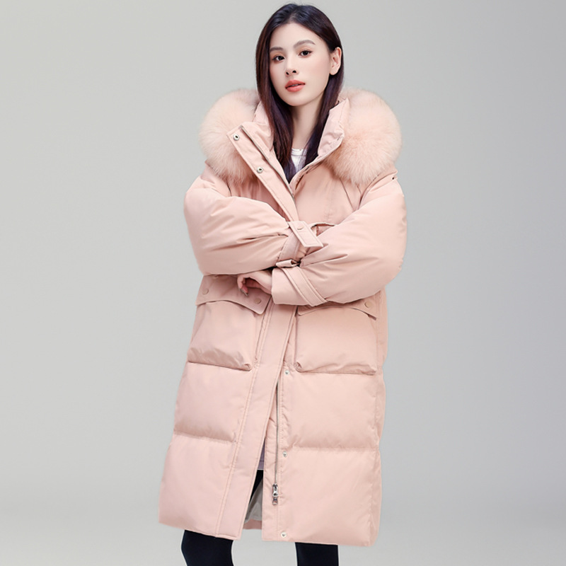 Winter fashionable elegant keep warm velvet down jacket