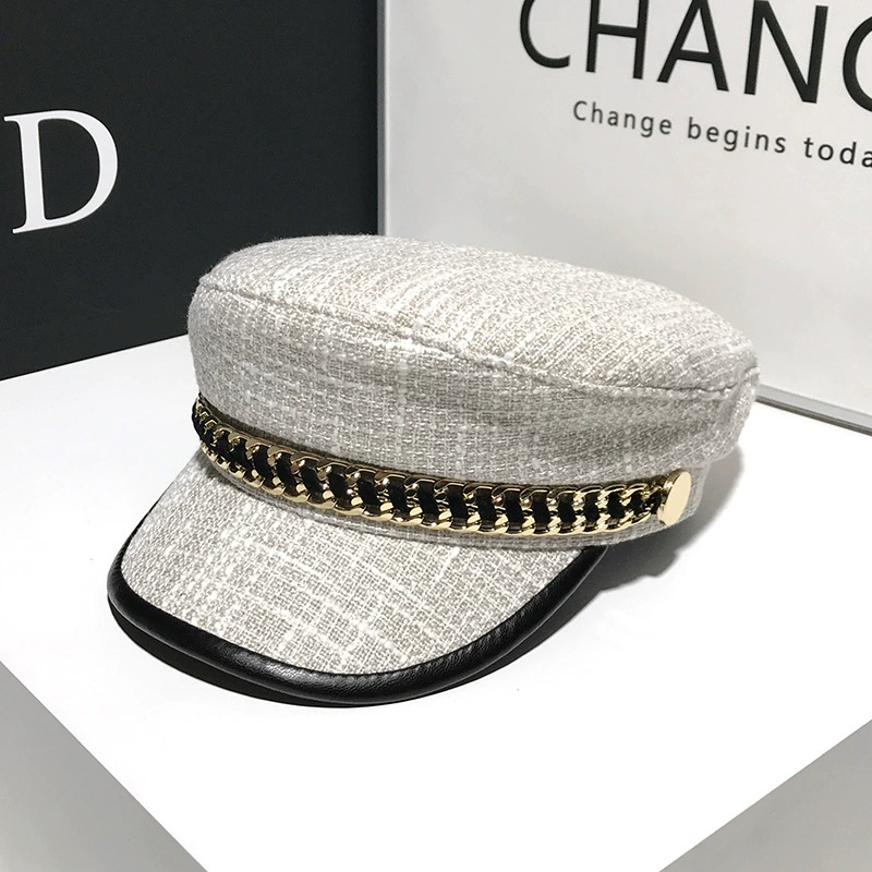 Нavy модная кепка, французский стиль, западный стиль, стиль Chanel, британский стиль