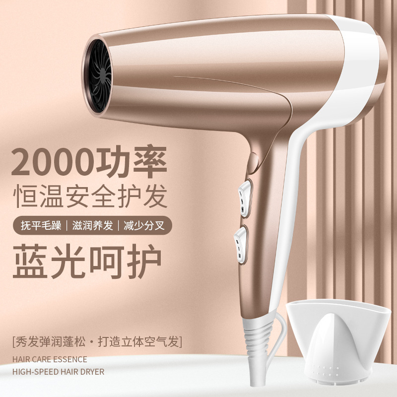 国境を越えたヘアドライヤー家庭用寮冷熱風マイナスイオンネット赤大出力ギャラリー電気ブローメーカー卸売り|undefined