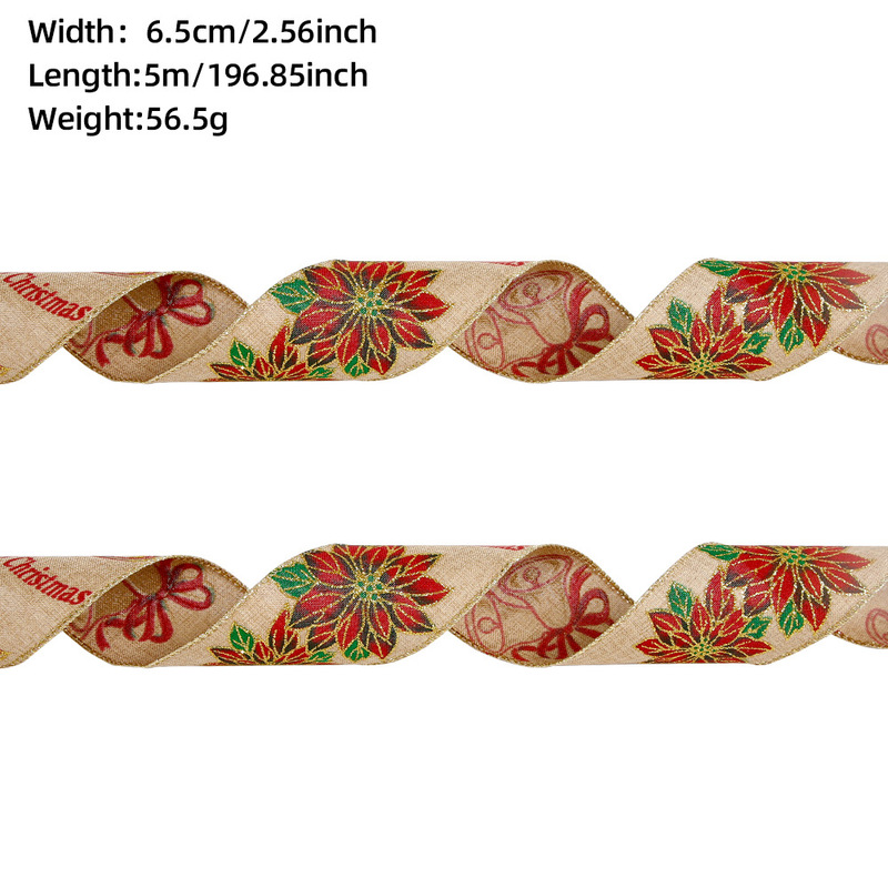 6.5cmクリスマスリボン飾りクリスマス装飾品ギフトボックス|undefined