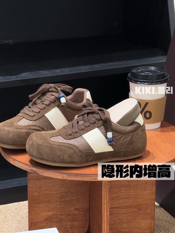 串珠内增高潮流拼色厚底2025早秋新款巴黎防滑休闲百搭运动德训鞋|undefined