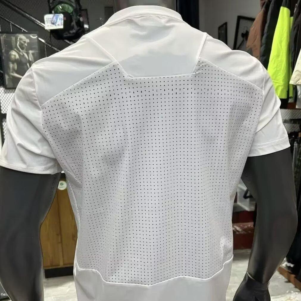 Summer quick-dry sports short-sleeve T-shirt for men, loose fit, mesh breathable, cool feeling, suitable for fitness and casual wear, versatile
