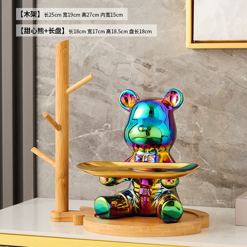 Storage system for keys, ceramic decorations for living room, light luxury style