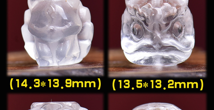 DIY semi-finished white crystal carving pendant back cloud beads waist beads accessories beads bracelet glass accessories wholesale