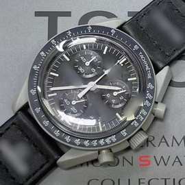 欧米联名Swatc石英防水计时手表ins风微商一件代发腕表大表盘