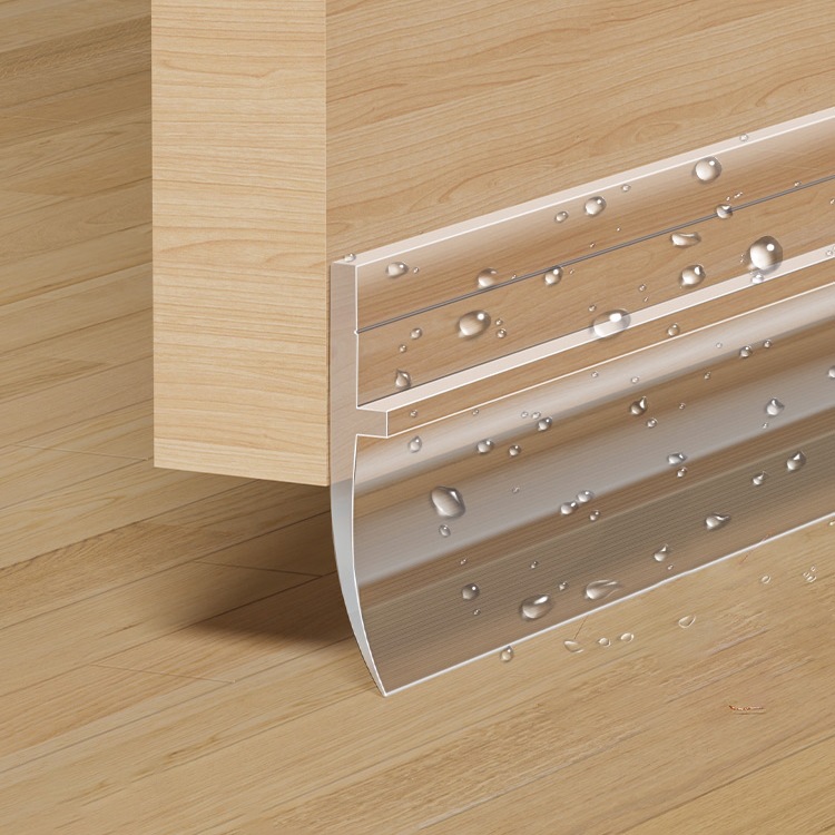 卫生间门缝门底密封条防水挡板玻璃门防风浴室门底部挡水胶条