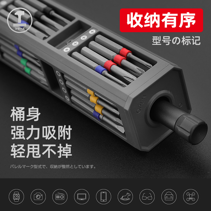 Herramienta multifuncional para destornillador verde combinado computadora portátil desmontaje de teléfono móvil limpieza de cenizas pequeña herramienta de mantenimiento
