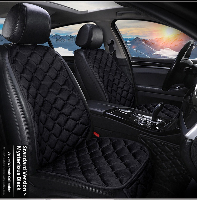 Plush Seat Cushion Half-Pack Seat Cover Velvet Seat Cushion Winter Seat Cover Small Three-Piece Cross-Border E-Commerce Car Seat Cushion