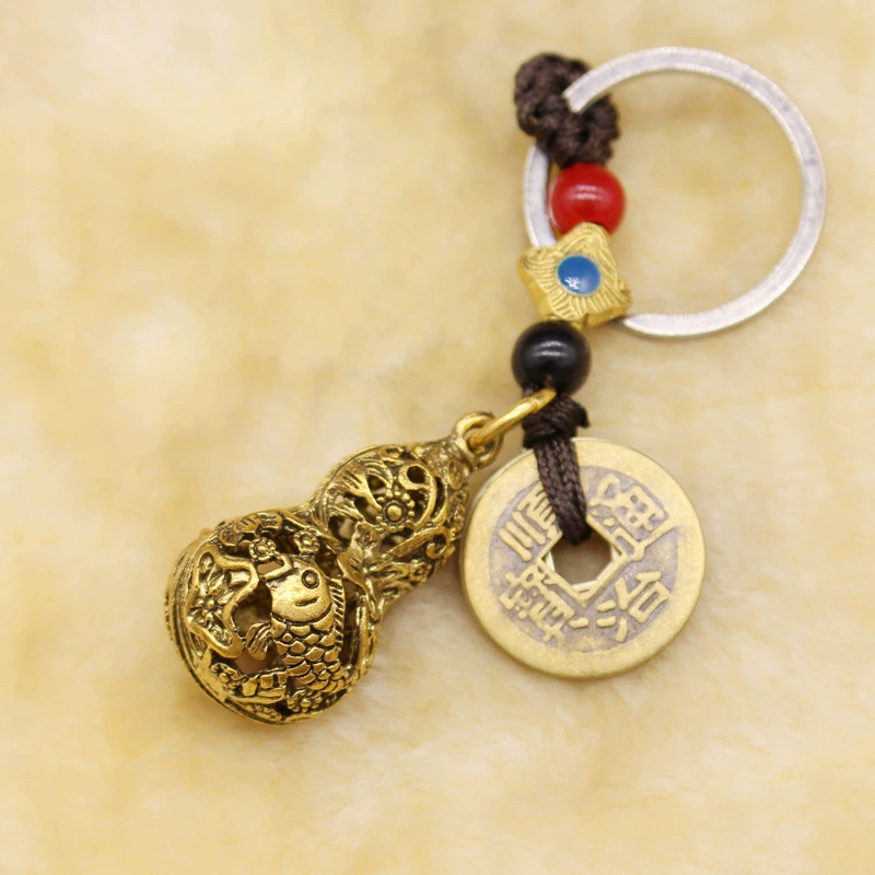 Copper keychain, pendant, abacus