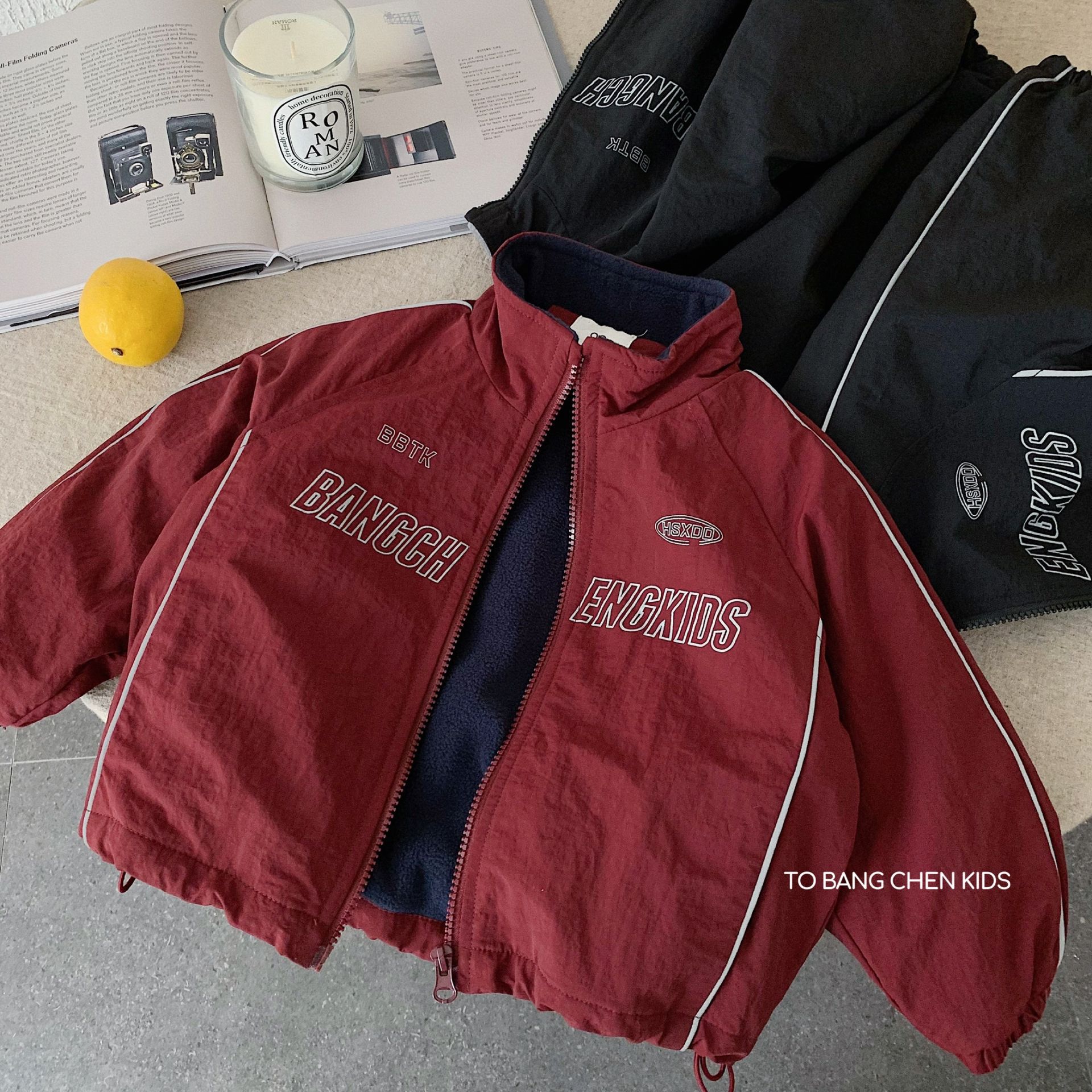 邦诚儿童外套2025新款冬季男女童卡绳加厚冬装男孩洋气上衣潮批发