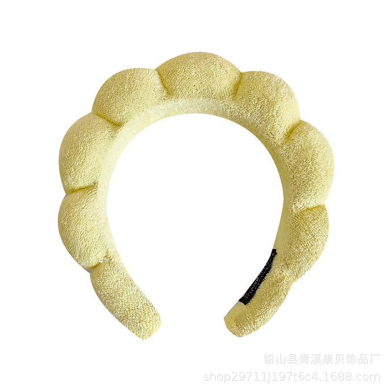 Diadema de esponja retorcida Amazon 2025, diadema de calavera alta, pulsera, diadema de pelo retorcida de felpa, diadema para lavado de cara para mujer, accesorios para el cabello