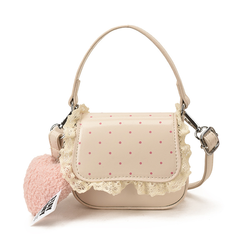 Bolsa de mano de niña de encaje dulce coreana, bolso de bebé 2026 nuevo bolso para niños