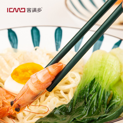 Multi-custom alloy chopsticks, Nordic green, household non-slip, one person, one chopstick, meal-sharing chopsticks, hotel chopsticks, direct delivery from the manufacturer