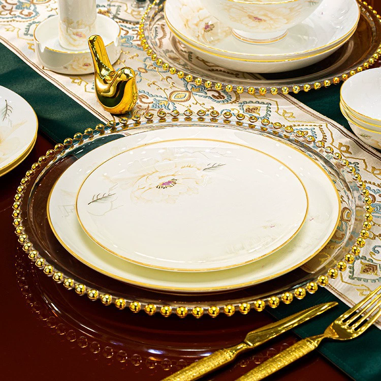 Set, ceramic tableware, light luxury style, high-quality style