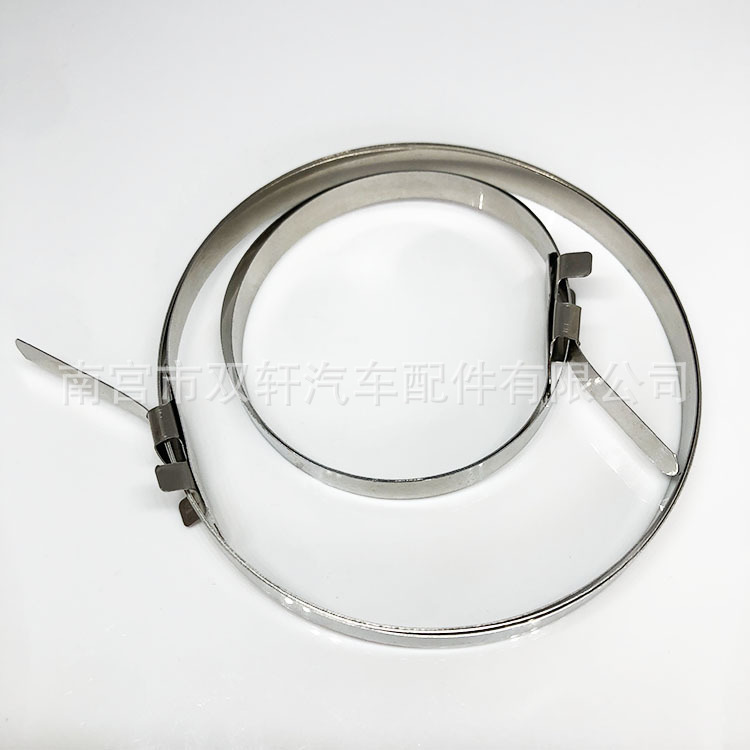 不锈钢可调节半轴内外球笼卡箍单耳无极卡子抽拉式防尘罩卡簧抱箍