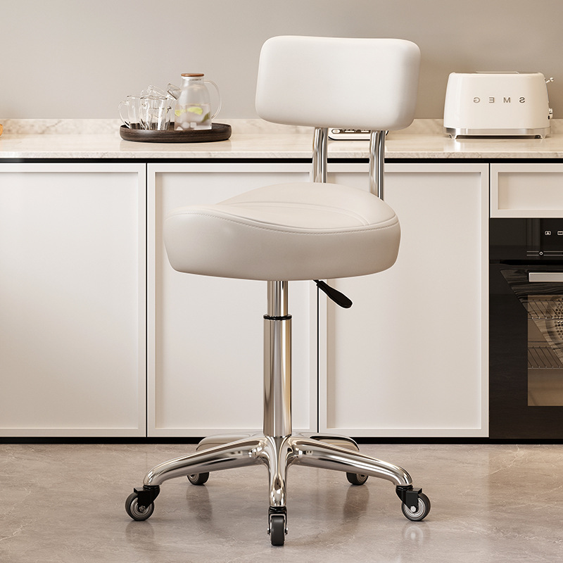 Mover la silla de la barra de elevación cómoda silla de peluquería cocina silla giratoria respaldo de la recepción caja registradora gran taburete silla de montar