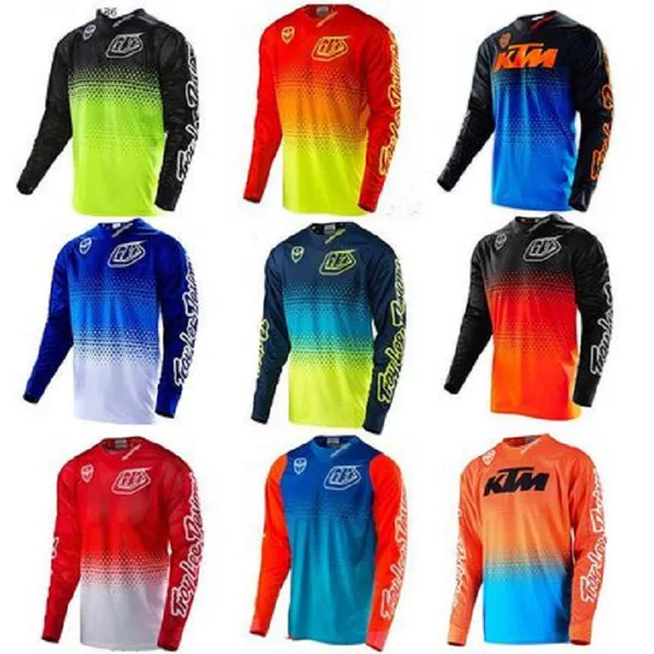 Hot-Selling New Long-Sleeved Downhill Clothing, Mountain Bike Riding Clothing, Off-Road Motorcycle Equipment, Sun Protection and Quick Drying