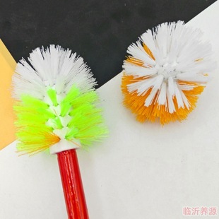 Wholesale toilet brush lengthened and thickened bristles encryption toilet brush cleaning ball brush 2 yuan shop toilet brush