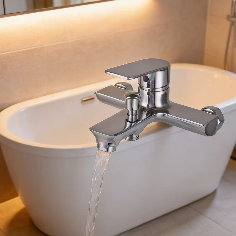 Foreign Trade Mixing Valve Shower Faucet Bathroom Hot and Cold Switch Bathtub Faucet Triple Showerhead Mixing Valve Foreign Trade Mixing Valve Shower Faucet Bathroom Hot and Cold Switch Bathtub Faucet Triple Showerhead Mixing Valve