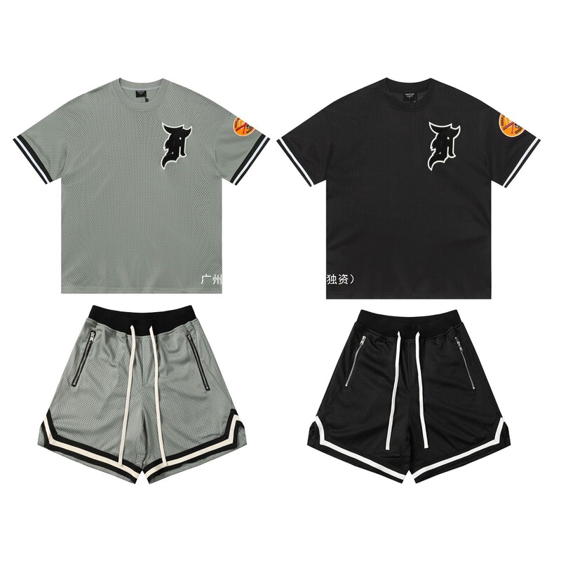 High-Quality Short-Sleeved Suit with a Classic Lapel Design and All-Over Letter Print, Made of Cotton, Unisex, Casual and Versatile