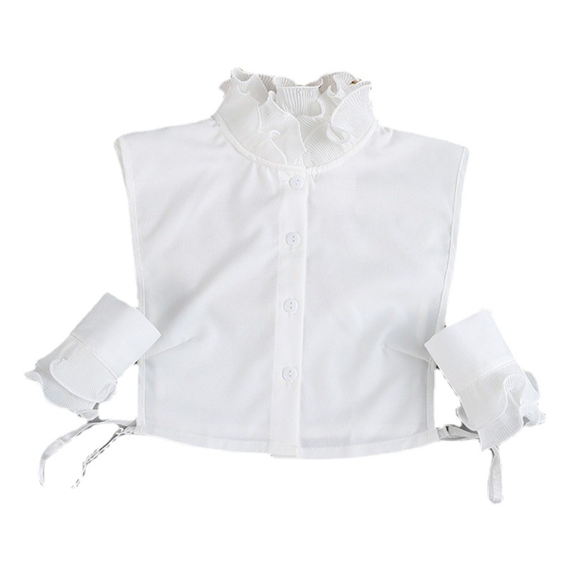 New Princess Style Vertical Collar Flower Shirt Winter Fake Collar Women's All-match Collar Shirt Collar Sweater Decorative Base Collar