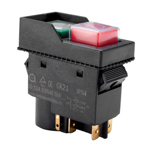 Small mixer switch magnetic start stop button DZ-6 comes with overload protection CK21B250V