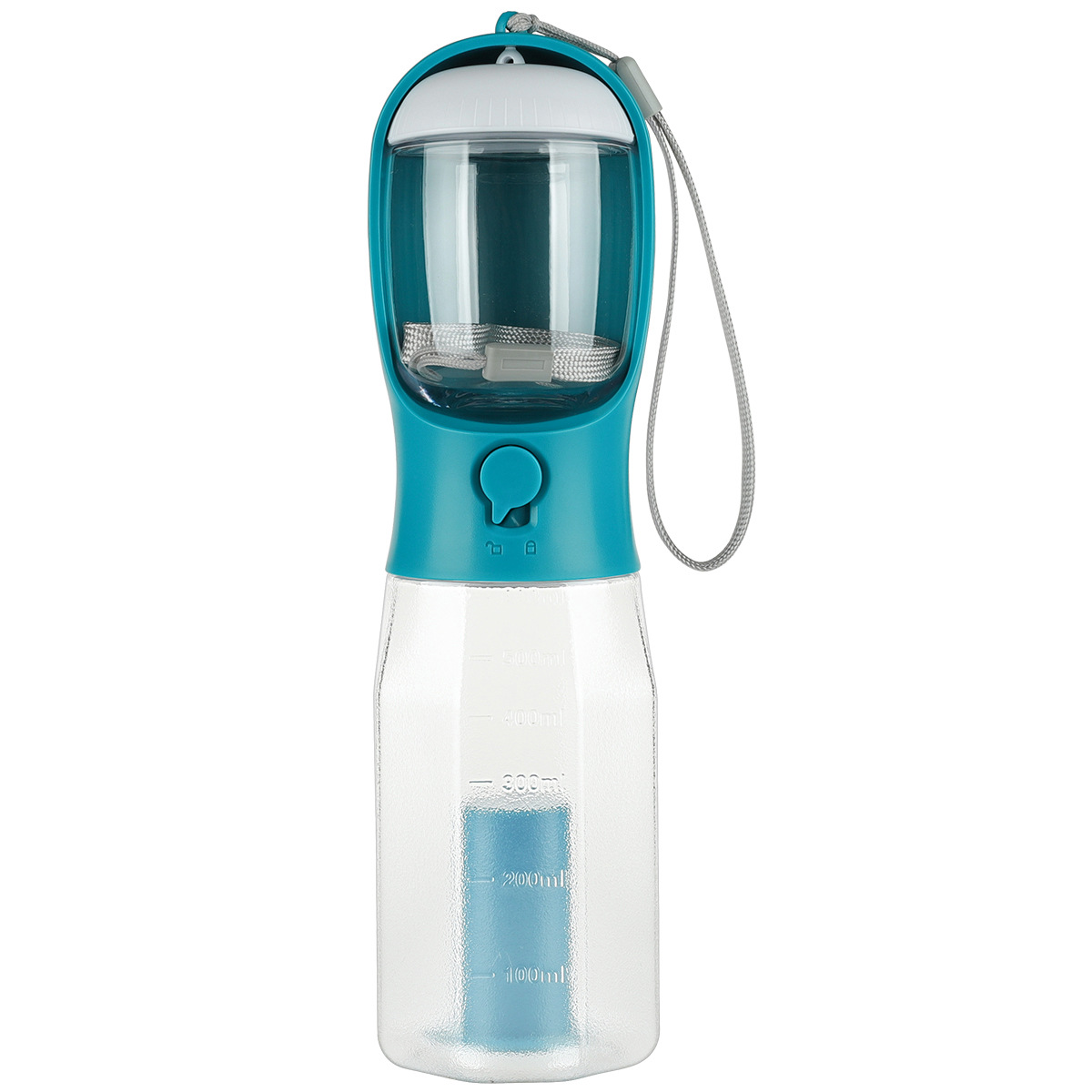 Procesamiento de tazas de agua multifuncionales personalizadas, bolsas de basura de alimentos para beber, suministros para mascotas integrados, perros, gatos y perros, plástico al por mayor