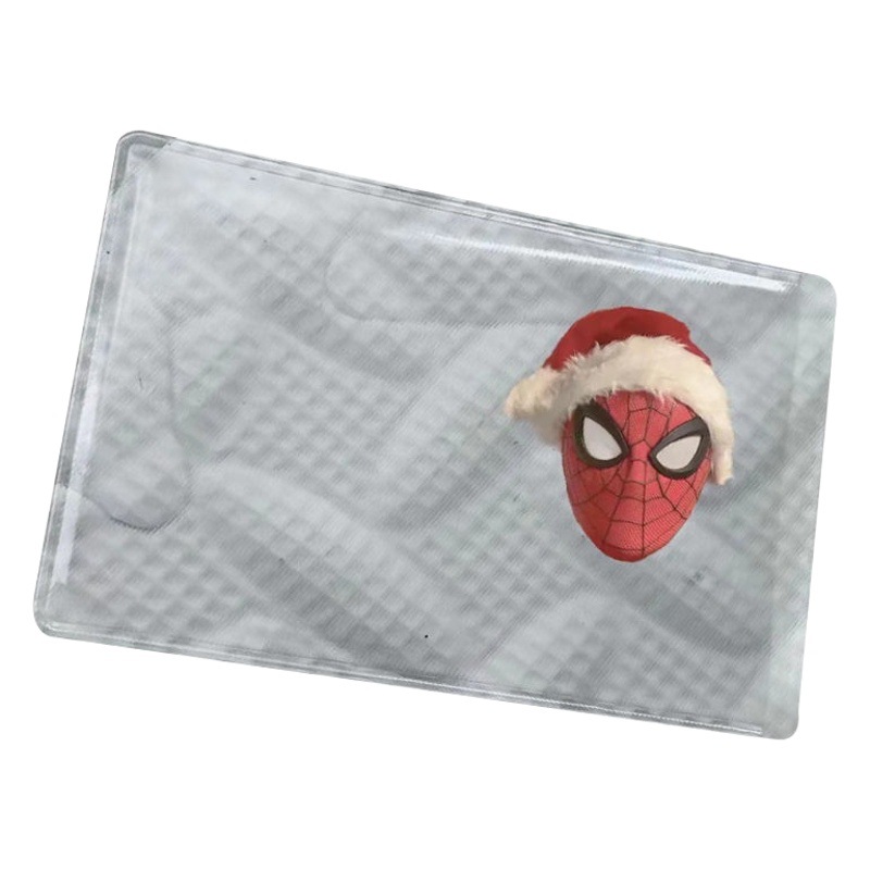 Tiktok mismo estilo parodia cubierta de la cabeza de la tarjeta de identificación cubierta protectora de la tarjeta de identificación antimagnética transparente retrato de la cabeza cubierta de la tarjeta de parodia