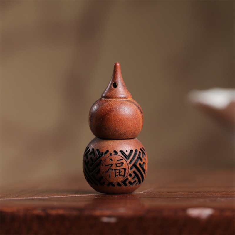 花梨透かし彫り香嚢瓢箪花瓶diyペンダントアクセサリー木彫り拡香器アクセサリーキーホルダー|undefined