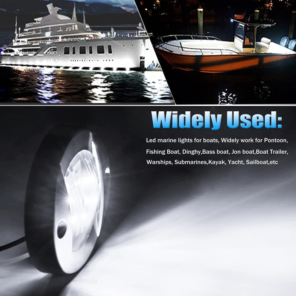Source factory 6LED round truck side light 12v round trailer trailer cruise boat signal light 24v truck side light