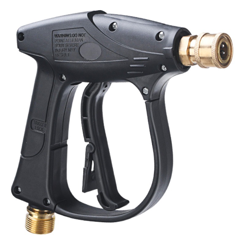 Pistola de agua de lavado de coches de alta presión hogar núcleo de válvula de cobre puro multifuncional lavado de coches pistola corta con boquilla pistola de pulverización de coches pistola de agua de lavado de coches