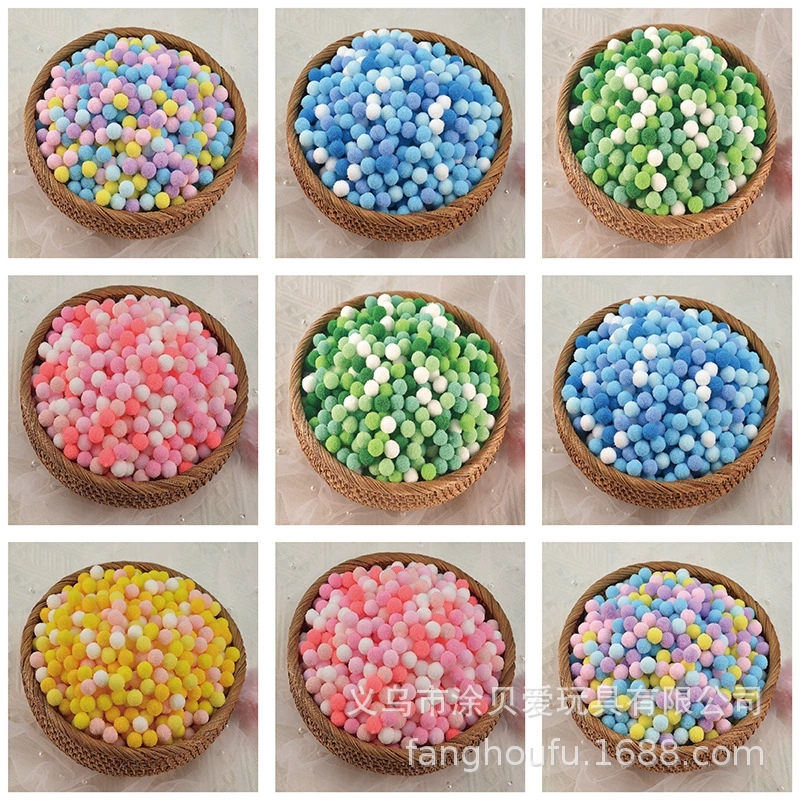 Мягкие шарики 10 мм и 15 мм для детского творчества, аксессуары для украшений, материалы для рукоделия своими руками