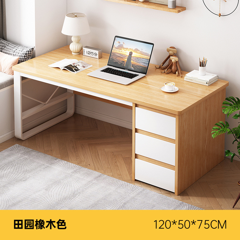 Escritorio para computadora doble Escritorio con cajón Dormitorio Hogar Escritorio simple Escritorio moderno simple Banco de trabajo