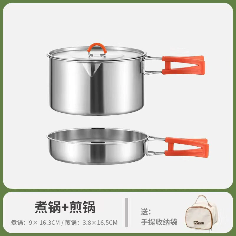 Travel teapot stainless steel for camping, handheld coffee pot, 304 volume