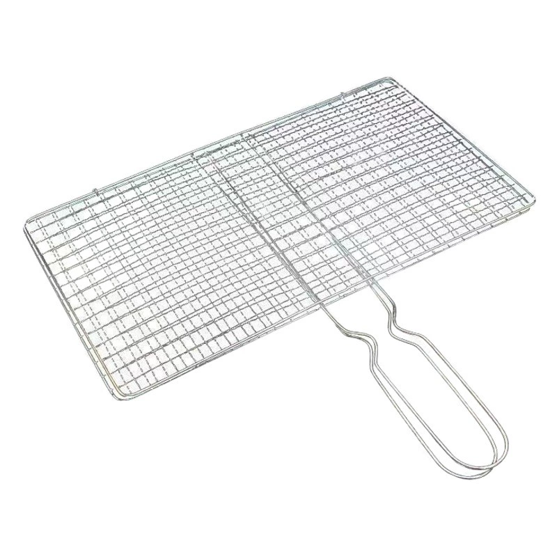 Оптовая Продажа с фабрики гальваническое покрытие жареная Рыбная сеть зажим из нержавеющей стали жареная рыба зажим Овощной зажим Железный зажим складной чистый зажим сетка для барбекю зажим