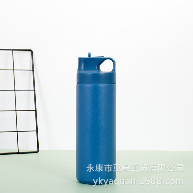 Taza de vacío de acero inoxidable de estilo japonés al aire libre mango portátil paja taza de agua taza de café portátil al por mayor