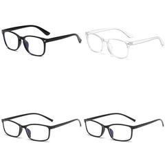 Cross-border best-selling anti-blue light flat lenses, classic fashionable retro rice nail glasses for men and women trendy finished myopia glasses