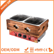 商用双盘18格关东煮机电热麻辣烫摆摊小吃设备木框电热关东煮炉