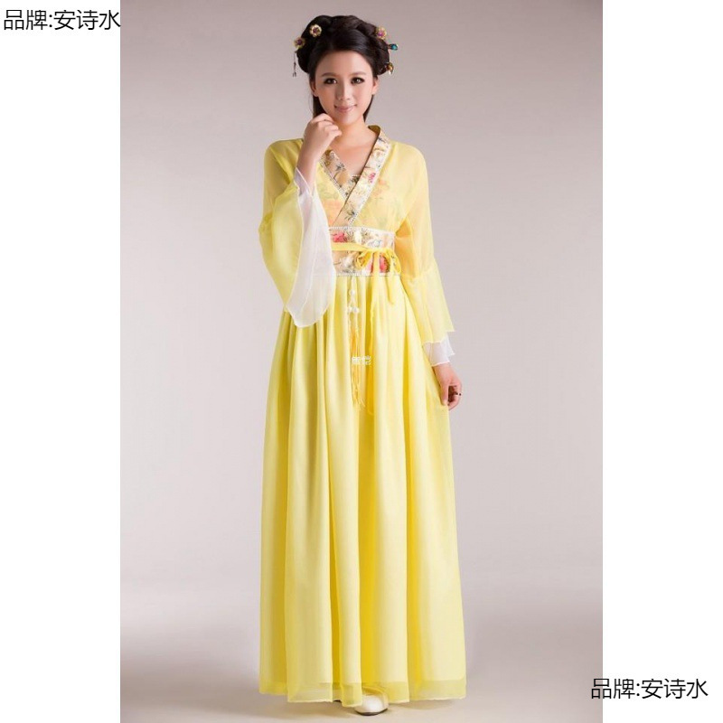 汉服女中国风淡雅公主清新衣服七仙女古装服装仙女小姐成人礼古代