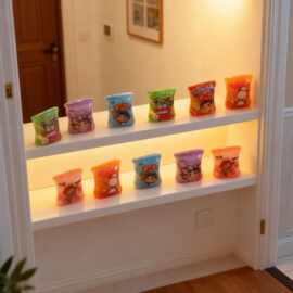 1:12娃娃屋跨境日式不二家零食袋摆件潮玩diy树脂配件微缩玩具