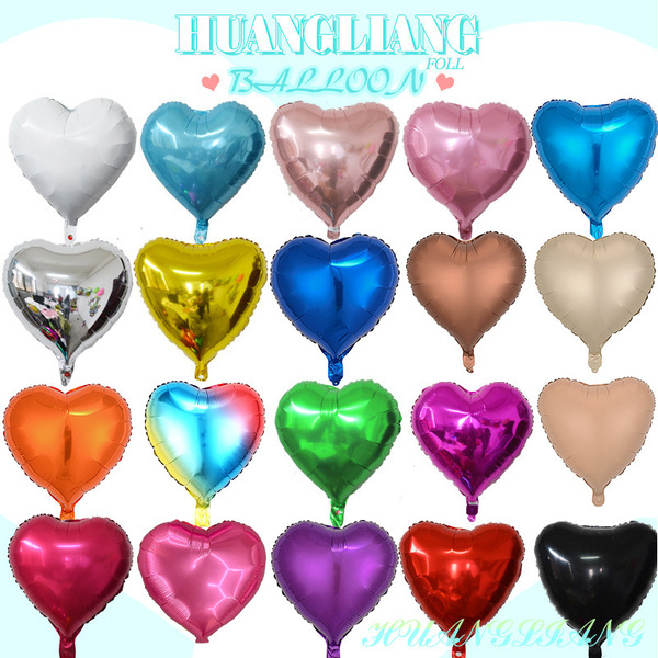 18-inch love aluminum film balloon monochrome wedding Valentine's…