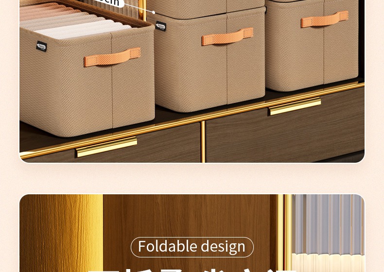 Verdickter Stoff-Aufbewahrungsbox für Kleidung, Aufbewahrungskorb aus Stoff, Kleidungs- und Hosenlagerbox, Aufbewahrungsbox für Schrank, Heimgebrauch und Schlafsal