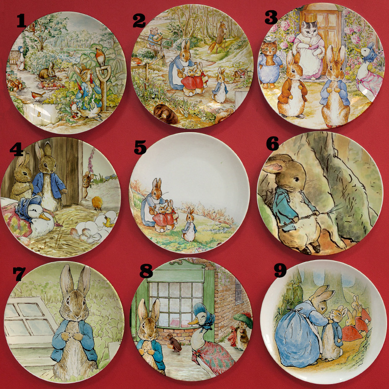 Peter Rabbit Creative Poster Plate Decoration Cartoon Plate Fairy Tale Rabbit Petter Illustration Hanging Plate Peter Rabbit Creative Poster Plate Decoration Cartoon Plate Fairy Tale Rabbit Petter Illustration Hanging Plate